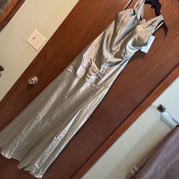 Revelry Bridesmaid satin gown - Picture 2 of 9